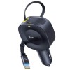 АЗП Baseus PrimeTrip VR2 45W with retractable cable (2USB-C) (C02069) Cosmic Black