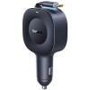 АЗП Baseus PrimeTrip VR2 45W with retractable cable (2USB-C) (C02069) Cosmic Black