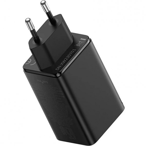 МЗП Baseus GaN6 Pro Fast Charger PD100W+QC3.0 (2USB-A/2C) (P101627) Cluster Black МЗП Baseus GaN6 Pro Fast Charger PD100W+QC3.0 (2USB-A/2C) (P101627) Cluster Black