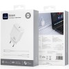 МЗП WIWU G008 Essen PD30W GaN (1USB-C) + кабель Type-C to Type-C White