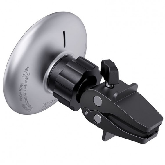 Автотримач з БЗП Acefast D3 magnetic wireless 15W Silver Автотримач з БЗП Acefast D3 magnetic wireless 15W Silver