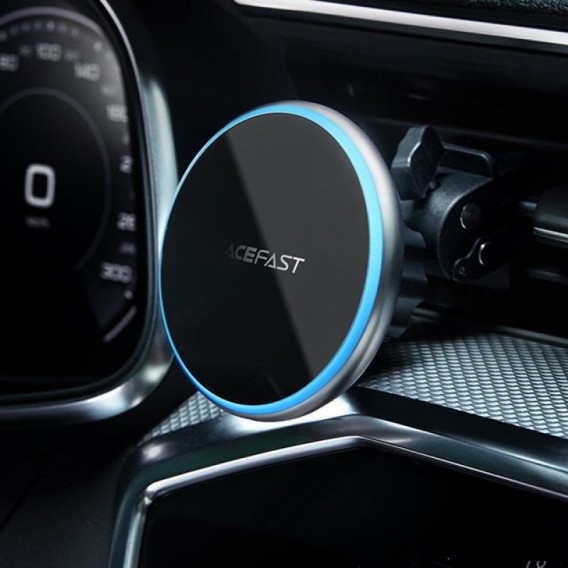 Автотримач з БЗП Acefast D3 magnetic wireless 15W Silver Автотримач з БЗП Acefast D3 magnetic wireless 15W Silver