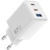 МЗП WIWU G026 Cube PD67W+QC3.0 GaN (1USB-A/2C) White