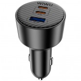 АЗП WIWU CC026 Warriors PD200W+QC3.0 (1USB-A/2C) Black АЗП WIWU CC026 Warriors PD200W+QC3.0 (1USB-A/2C) Black
