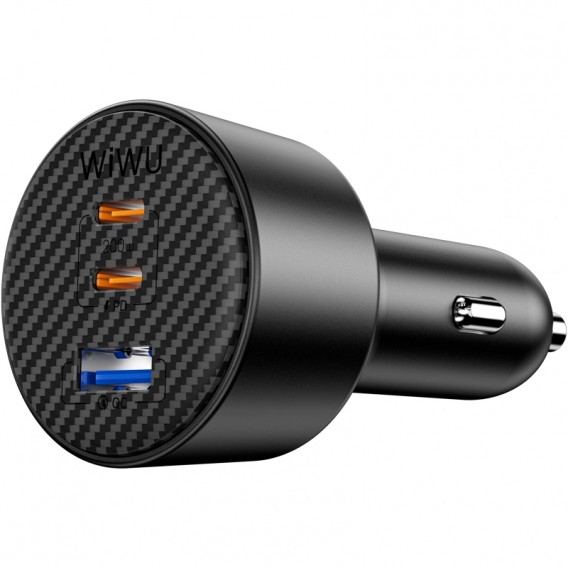 АЗП WIWU CC026 Warriors PD200W+QC3.0 (1USB-A/2C) Black