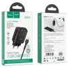 МЗП Hoco C86A Balance 2.4A (2USB-A) + кабель USB to MicroUSB Чорний