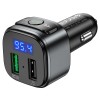 АЗП FM модулятор Hoco E67 QC3.0 (2USB-A) Чорний