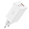 МЗП Baseus GaN5 Pro PD65W+QC3.0 (1USB-A/2C) (CCGP12020) White