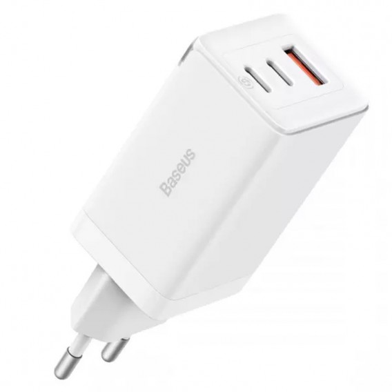 МЗП Baseus GaN5 Pro PD65W+QC3.0 (1USB-A/2C) (CCGP12020) White