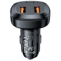 АЗП Acefast B9 PD36W+QC4.0 total 66W (2USB-A/1C) Black