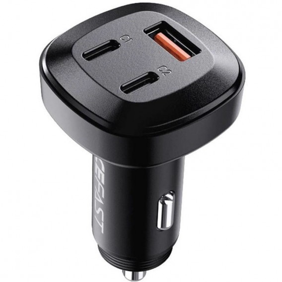 АЗП Acefast B3 PD66W+QC4.0 (1USB-A/2C) Black