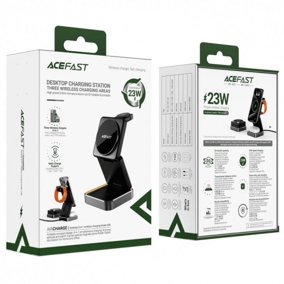 БЗП Acefast E20 3in1 15W Black БЗП Acefast E20 3in1 15W Black