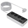 Подовжувач Hoco AC21 Sunlight 4-bit (1C/3A/4xSocket) (3m) Black
