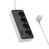 Подовжувач Hoco AC21 Sunlight 4-bit (1C/3A/4xSocket) (3m) Black