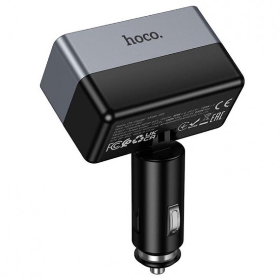АЗП Hoco Z65A Smart cigarette lighter PD45W (1USB-A/2C) Black АЗП Hoco Z65A Smart cigarette lighter PD45W (1USB-A/2C) Black