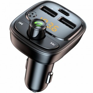 АЗУ FM модулятор Amaya ACC-T02 PD30W (2USB-A/1C) Black АЗУ FM модулятор Amaya ACC-T02 PD30W (2USB-A/1C) Black