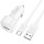 Автомобильное зарядное устройство Borofone BZ34 Cloud QC3.0 18 Вт, USB-A, с кабелем USB-A - USB-C 1 м, белое