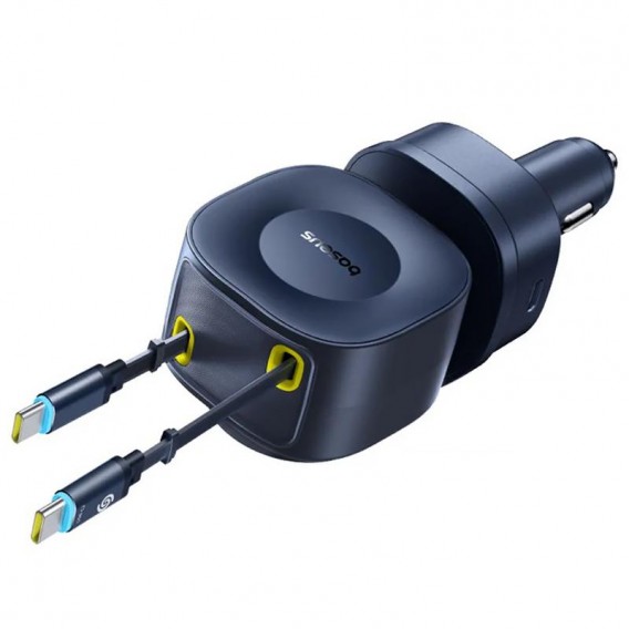 АЗП Baseus PrimeTrip VR2 Max PD100W+QC3.0 with retractable cable (1USB-A/3C) (C02066) Cosmic Black АЗП Baseus PrimeTrip VR2 Max PD100W+QC3.0 with retractable cable (1USB-A/3C) (C02066) Cosmic Black