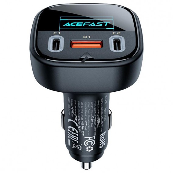 АЗП Acefast B5 PD36W+QC4.0 total 101W (1USB-A/2C) Black АЗП Acefast B5 PD36W+QC4.0 total 101W (1USB-A/2C) Black