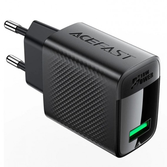 МЗП Acefast A90 QC3.0 18W (1USB-A) Black МЗП Acefast A90 QC3.0 18W (1USB-A) Black