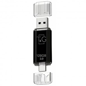 Флеш-накопитель T&G 009 Star Series 2in1 USB 3.0 (USB-A/C) — 128GB Черный Флеш-накопитель T&G 009 Star Series 2in1 USB 3.0 (USB-A/C) — 128GB Черный