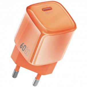 МЗП WIWU G037 Jelly PD60W GaN (1USB-C) Orange МЗП WIWU G037 Jelly PD60W GaN (1USB-C) Orange