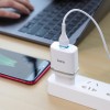 МЗП Hoco C12Q Smart QC3.0 18W (1USB-A) + кабель USB to MicroUSB Білий