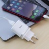 МЗП Hoco C12Q Smart QC3.0 18W (1USB-A) + кабель USB to MicroUSB Білий