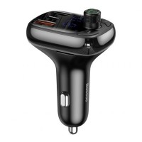 АЗП FM модулятор Baseus S-13 36W (2USB-A/1C) (CCMT000101) Чорний АЗП FM модулятор Baseus S-13 36W (2USB-A/1C) (CCMT000101) Чорний