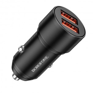 АЗУ Borofone BZ19 Wishdom (2USB-A) Black