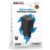 МЗП Borofone BAS83A Star PD20W+QC3.0 (1USB-A/1C) Black
