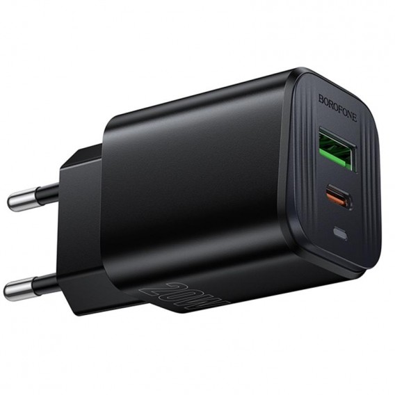 МЗП Borofone BAS83A Star PD20W+QC3.0 (1USB-A/1C) Black МЗП Borofone BAS83A Star PD20W+QC3.0 (1USB-A/1C) Black