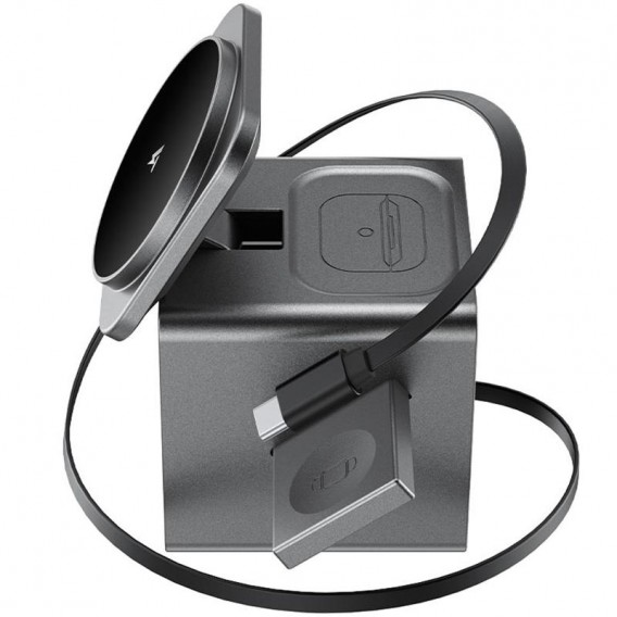 БЗП Acefast E34 desktop 3in1 15W Gray БЗП Acefast E34 desktop 3in1 15W Gray