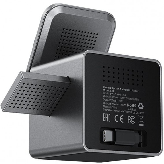 БЗП Acefast E34 desktop 3in1 15W Gray БЗП Acefast E34 desktop 3in1 15W Gray