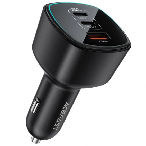 АЗП Acefast B18 PD100W+QC3.0 total 200W (1USB-A/2C) Black АЗП Acefast B18 PD100W+QC3.0 total 200W (1USB-A/2C) Black