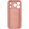 Чехол Silk Full Camera Protective (AA) NO LOGO для Apple iPhone 17 Pro (6.3") Персиковый / Peach