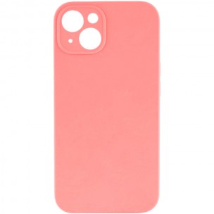 Чохол Silk Full Camera Protective (AA) NO LOGO для Apple iPhone 14 (6.1") Коралловый / Pink Orange