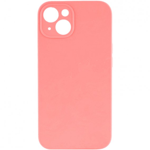 Чехол Silk Full Camera Protective (AA) NO LOGO для Apple iPhone 14 (6.1") Коралловый / Pink Orange