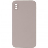 Чехол Silk Square Full Camera Protective (AA) NO LOGO для Apple iPhone X / XS (5.8") Серый / Light Grey Чехол Silk Square Full Camera Protective (AA) NO LOGO для Apple iPhone X / XS (5.8") Серый / Light Grey