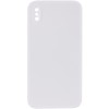 Чохол Silk Square Full Camera Protective (AA) NO LOGO для Apple iPhone X / XS (5.8") Білий / White