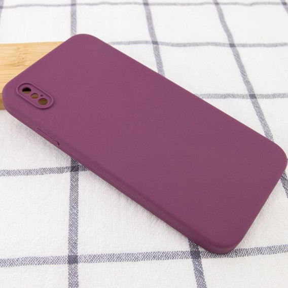 Чохол Silk Square Full Camera Protective (AA) NO LOGO для Apple iPhone X / XS (5.8") Бордовий / Maroon Чохол Silk Square Full Camera Protective (AA) NO LOGO для Apple iPhone X / XS (5.8") Бордовий / Maroon