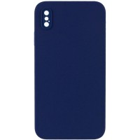Чехол Silk Square Full Camera Protective (AA) NO LOGO для Apple iPhone X / XS (5.8") Темно-синий / Midnight blue Чехол Silk Square Full Camera Protective (AA) NO LOGO для Apple iPhone X / XS (5.8") Темно-синий / Midnight blue