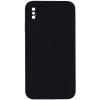 Чохол Silk Square Full Camera Protective (AA) NO LOGO для Apple iPhone X / XS (5.8") Чорний / Black