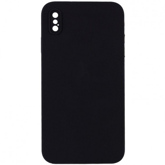 Чохол Silk Square Full Camera Protective (AA) NO LOGO для Apple iPhone X / XS (5.8") Чорний / Black