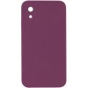 Чохол Silk Square Full Camera Protective (AA) NO LOGO для Apple iPhone XR (6.1") Бордовий / Maroon