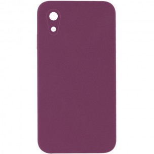 Чохол Silk Square Full Camera Protective (AA) NO LOGO для Apple iPhone XR (6.1") Бордовий / Maroon