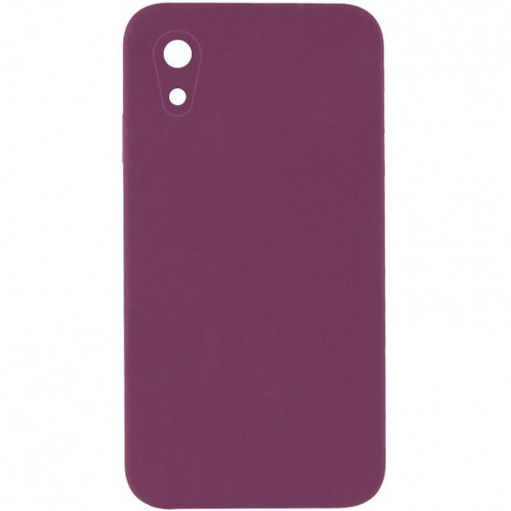 Чохол Silk Square Full Camera Protective (AA) NO LOGO для Apple iPhone XR (6.1") Бордовий / Maroon