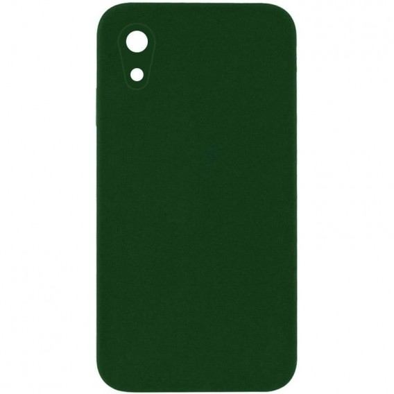 Чохол Silk Square Full Camera Protective (AA) NO LOGO для Apple iPhone XR (6.1") Зелений / Army green