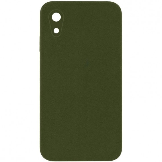 Чохол Silk Square Full Camera Protective (AA) NO LOGO для Apple iPhone XR (6.1") Зелений / Dark Olive