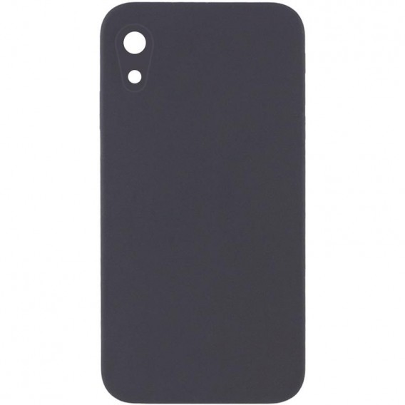 Чохол Silk Square Full Camera Protective (AA) NO LOGO для Apple iPhone XR (6.1") Сірий / Dark Gray